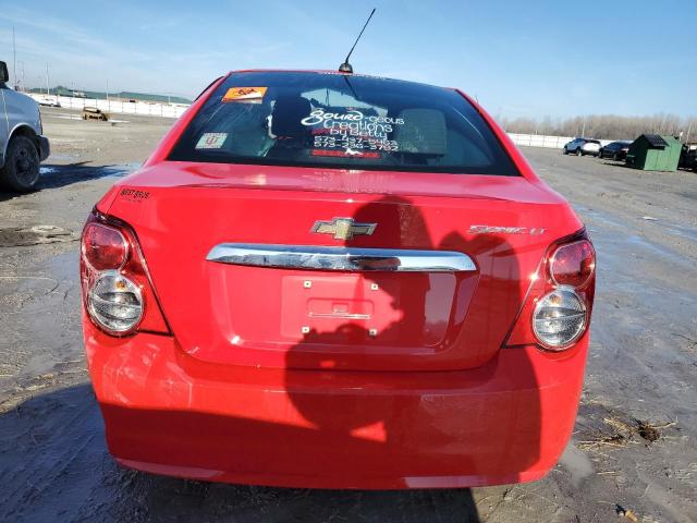 1G1JC5SH4F4136198 - 2015 CHEVROLET SONIC LT RED photo 6