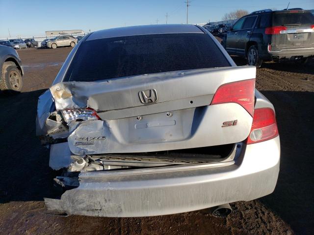 2HGFA555X7H703282 - 2007 HONDA CIVIC SI SILVER photo 6