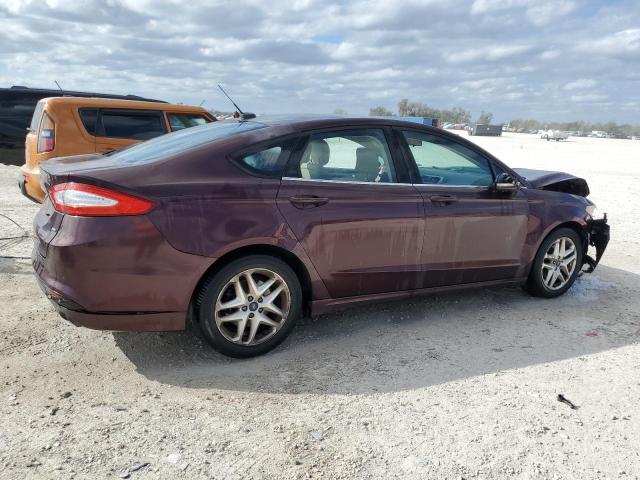 3FA6P0H72DR318737 - 2013 FORD FUSION SE BURGUNDY photo 3