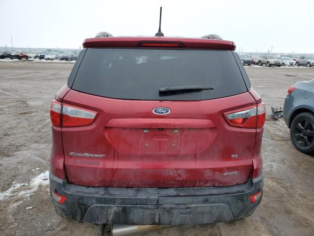 MAJ6S3GL6KC302826 - 2019 FORD ECOSPORT SE 红色 照片 6