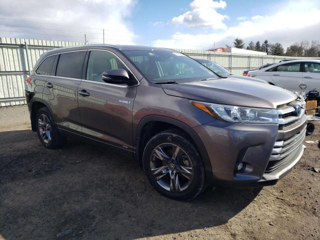 5TDDGRFH6KS058869 - 2019 TOYOTA HIGHLANDER HYBRID LIMITED TAN photo 4