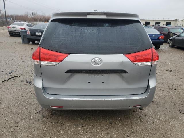 5TDZK3DC1ES500325 - 2014 TOYOTA SIENNA SILVER photo 6