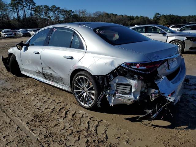 W1K6G7GB7MA048915 - 2021 MERCEDES-BENZ S 580 4MATIC SILVER photo 2