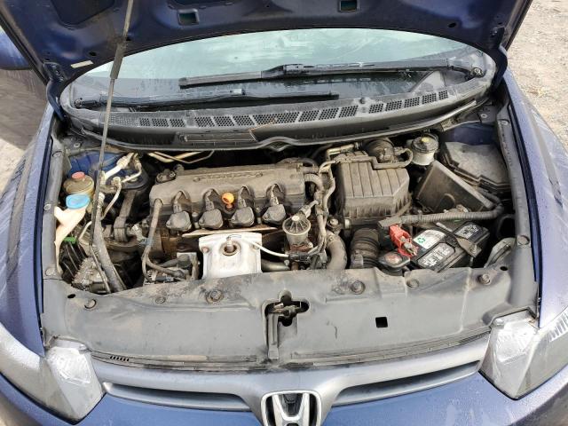 2HGFG12608H562910 - 2008 HONDA CIVIC LX BLUE photo 11