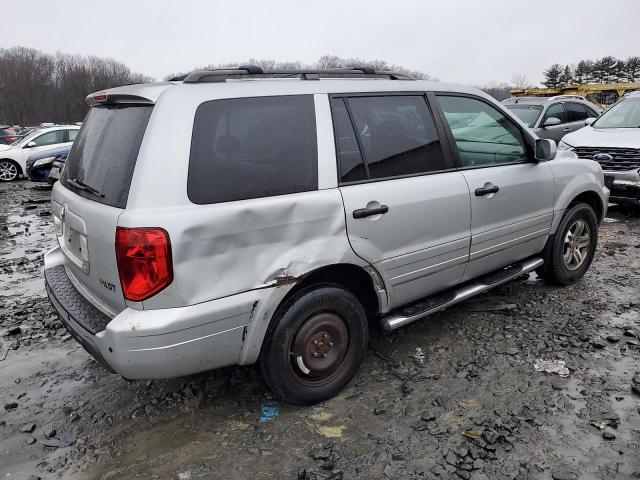 2HKYF18694H556543 - 2004 HONDA PILOT EXL SILVER photo 3