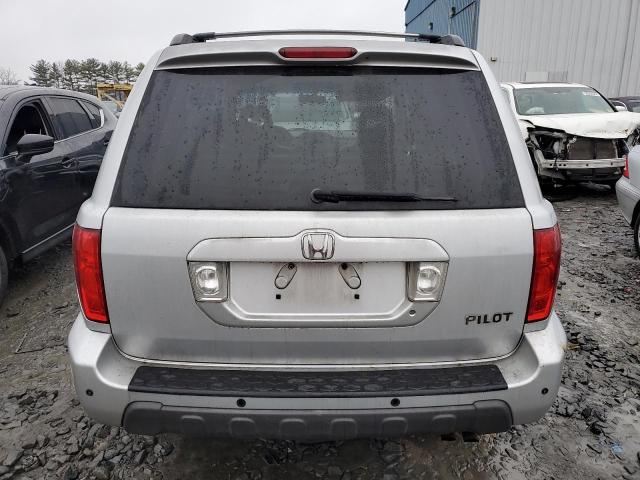 2HKYF18694H556543 - 2004 HONDA PILOT EXL SILVER photo 6