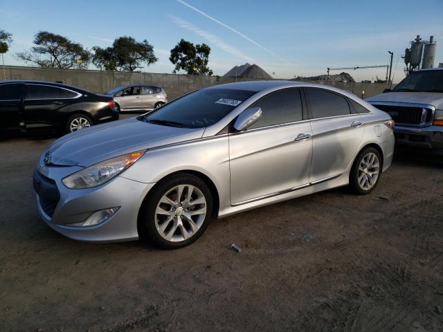 KMHEC4A43DA064762 - 2013 HYUNDAI SONATA HYBRID SILVER photo 1