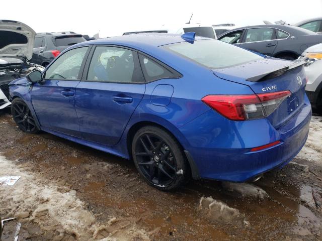 2HGFE1E57RH471322 - 2024 HONDA CIVIC SI BLUE photo 2