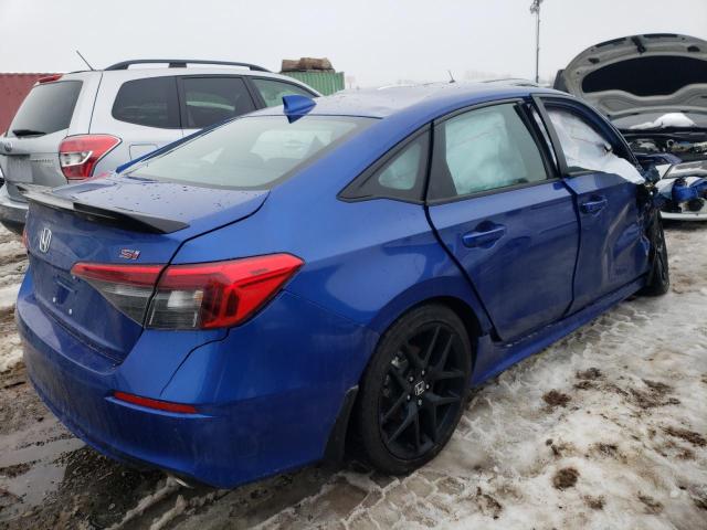 2HGFE1E57RH471322 - 2024 HONDA CIVIC SI BLUE photo 3