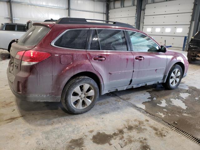 4S4BRCKC9B3341773 - 2011 SUBARU OUTBACK 2.5I LIMITED RED photo 3