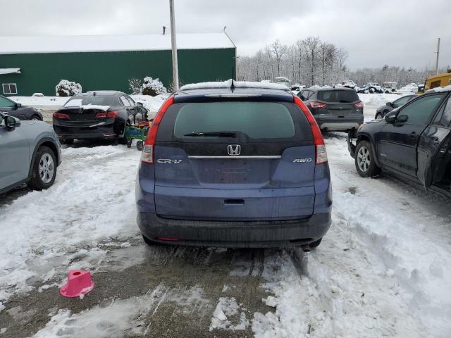 2HKRM4H36DH605893 - 2013 HONDA CR-V LX BLUE photo 6