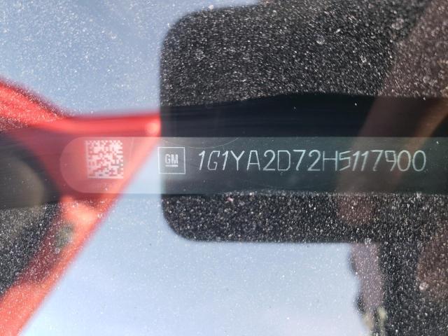 1G1YA2D72H5117900 - 2017 CHEVROLET CORVETTE STINGRAY 1LT RED photo 13