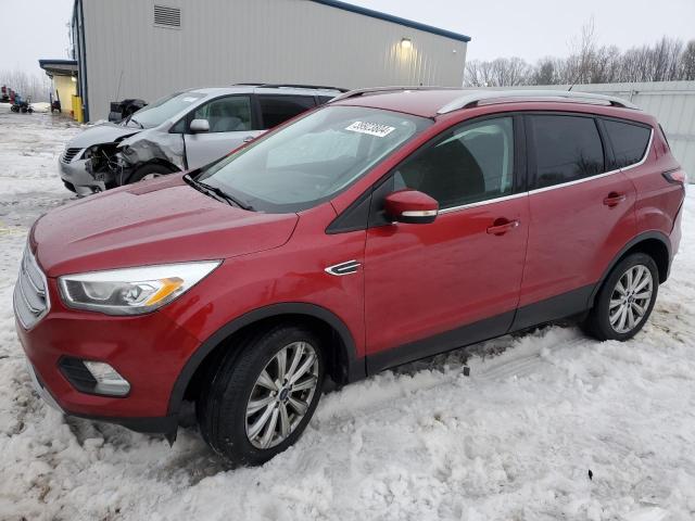 1FMCU0JD0HUE07013 - 2017 FORD ESCAPE TITANIUM BURGUNDY photo 1