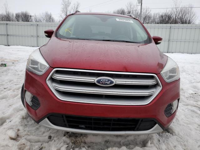 1FMCU0JD0HUE07013 - 2017 FORD ESCAPE TITANIUM BURGUNDY photo 5