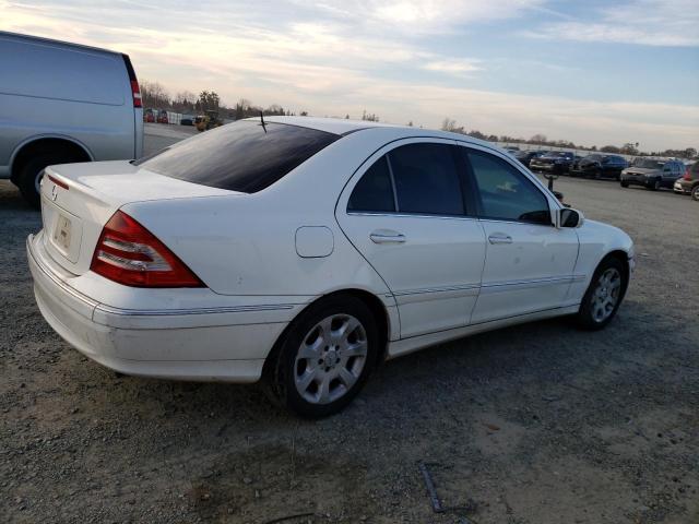 WDBRF54H56A871920 - 2006 MERCEDES-BENZ C 280 WHITE photo 3