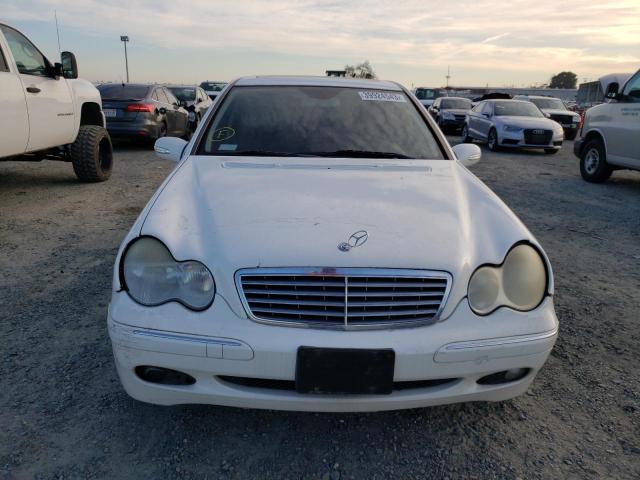 WDBRF54H56A871920 - 2006 MERCEDES-BENZ C 280 WHITE photo 5