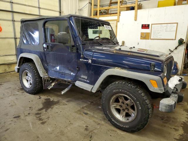 1J4FA49S05P316106 - 2005 JEEP WRANGLER / SPORT BLUE photo 4