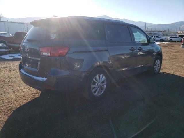 KNDMB5C16G6098021 - 2016 KIA SEDONA LX GRAY photo 3