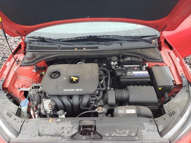 KMHTG6AF7KU012295 - 2019 HYUNDAI VELOSTER BASE RED photo 11