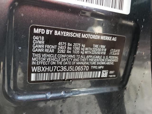 WBXHU7C36J5L06570 - 2018 BMW X1 SDRIVE28I GRAY photo 14