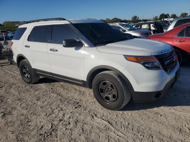 1FM5K8AR2FGC41744 - 2015 FORD EXPLORER POLICE INTERCEPTOR თეთრი ფოტო 4