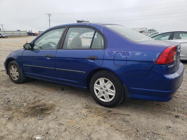 1HGES16324L006427 - 2004 HONDA CIVIC DX VP BLUE photo 2