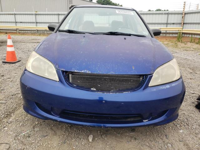 1HGES16324L006427 - 2004 HONDA CIVIC DX VP BLUE photo 5