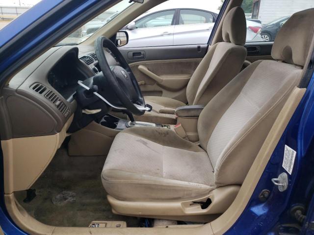 1HGES16324L006427 - 2004 HONDA CIVIC DX VP BLUE photo 7