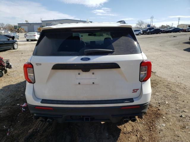 1FM5K8GC4LGB41224 - 2020 FORD EXPLORER ST WHITE photo 6