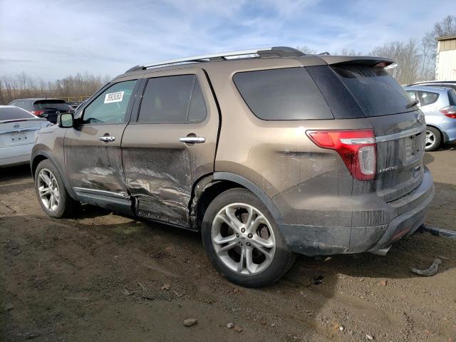 1FM5K8F83FGC55958 - 2015 FORD EXPLORER L BROWN photo 2