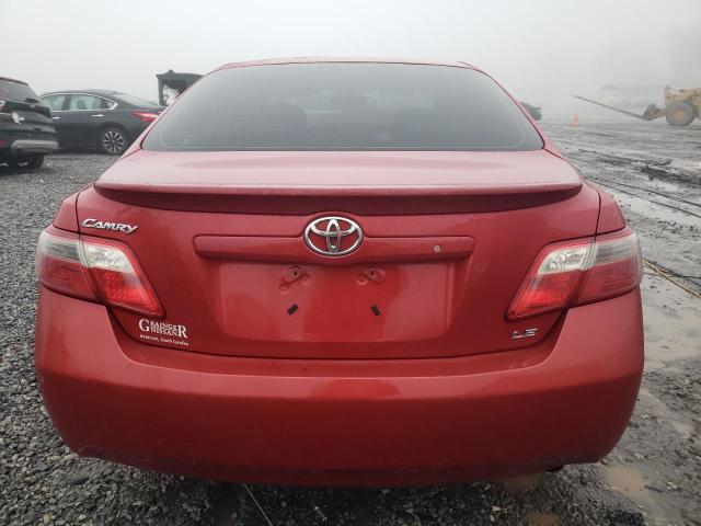 4T1BE46K77U008086 - 2007 TOYOTA CAMRY CE RED photo 6