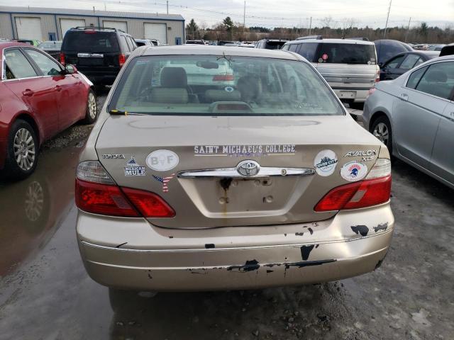 4T1BF28B04U361277 - 2004 TOYOTA AVALON XL TAN photo 6