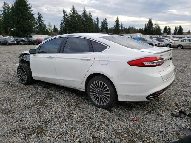 3FA6P0D91JR247064 - 2018 FORD FUSION TITANIUM/PLATINUM WHITE photo 2