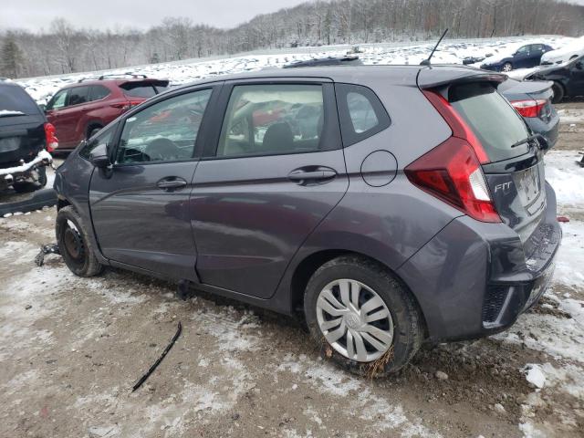 JHMGK5H58HS004849 - 2017 HONDA FIT LX GRAY photo 2