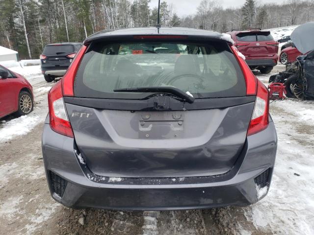 JHMGK5H58HS004849 - 2017 HONDA FIT LX GRAY photo 6