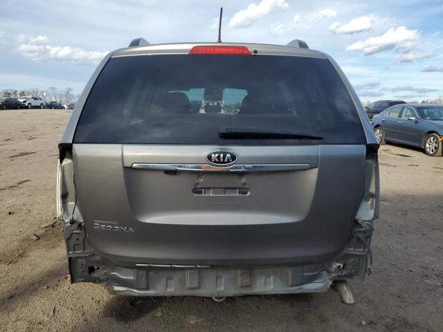 KNDMG4C36A6331562 - 2010 KIA SEDONA LX GRAY photo 6