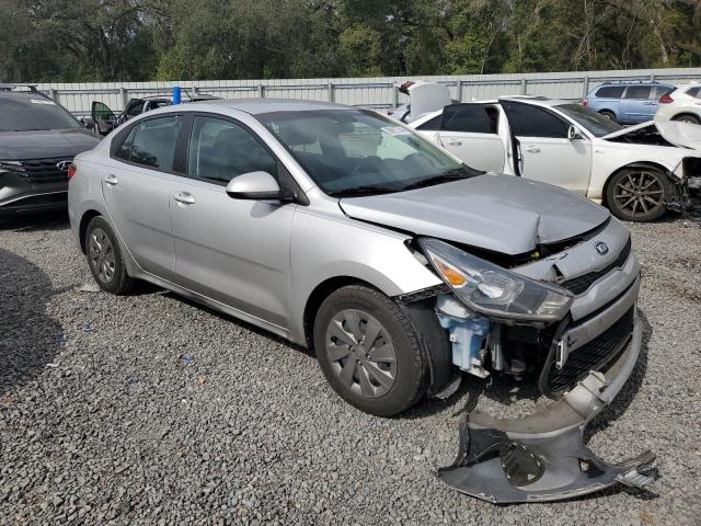 3KPA24ADXLE283185 - 2020 KIA RIO LX SILVER photo 4