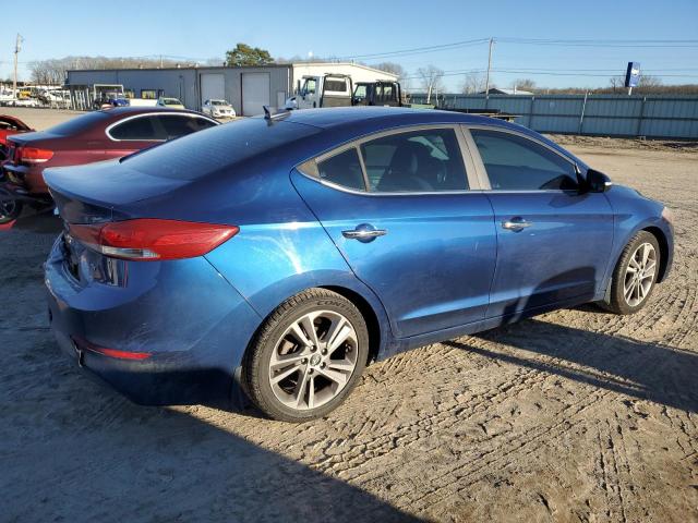 5NPD84LF5HH000298 - 2017 HYUNDAI ELANTRA SE BLUE photo 3