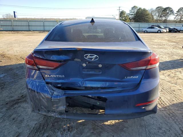 5NPD84LF5HH000298 - 2017 HYUNDAI ELANTRA SE BLUE photo 6