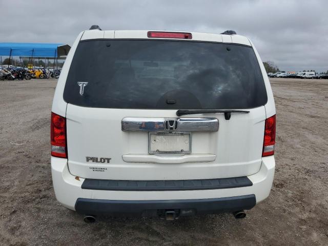 5FNYF3H51BB014979 - 2011 HONDA PILOT EXL WHITE photo 6