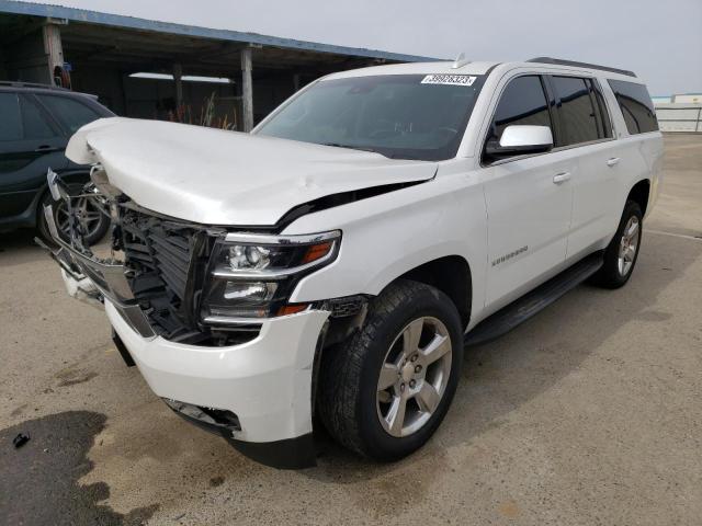 1GNSCHKC8KR397131 - 2019 CHEVROLET SUBURBAN C1500 LT WHITE photo 1