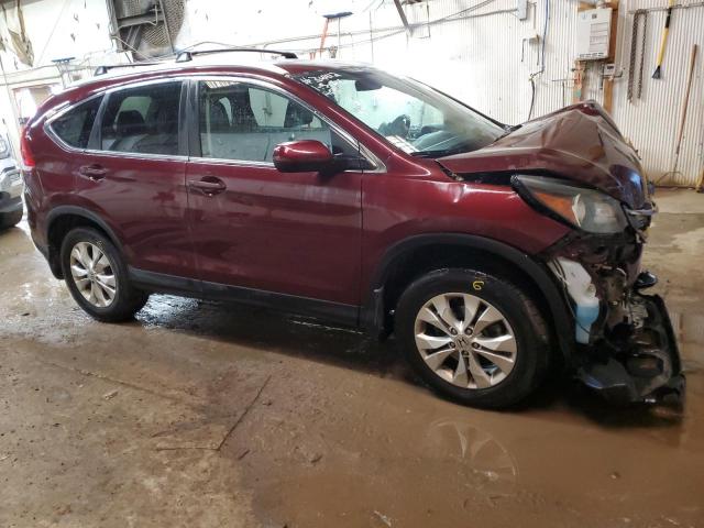 5J6RM4H7XEL116732 - 2014 HONDA CR-V EXL BURGUNDY photo 4