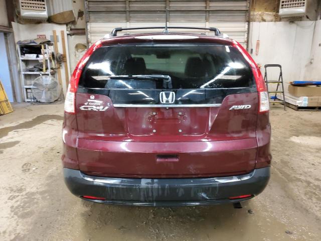 5J6RM4H7XEL116732 - 2014 HONDA CR-V EXL BURGUNDY photo 6