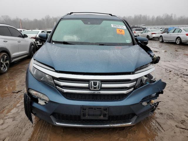 5FNYF6H96JB018156 - 2018 HONDA PILOT TOURING BLUE photo 5