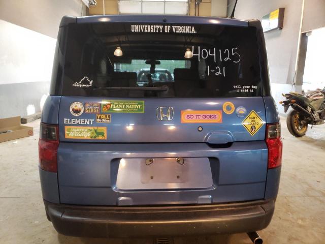 5J6YH18766L009077 - 2006 HONDA ELEMENT EX BLUE photo 6