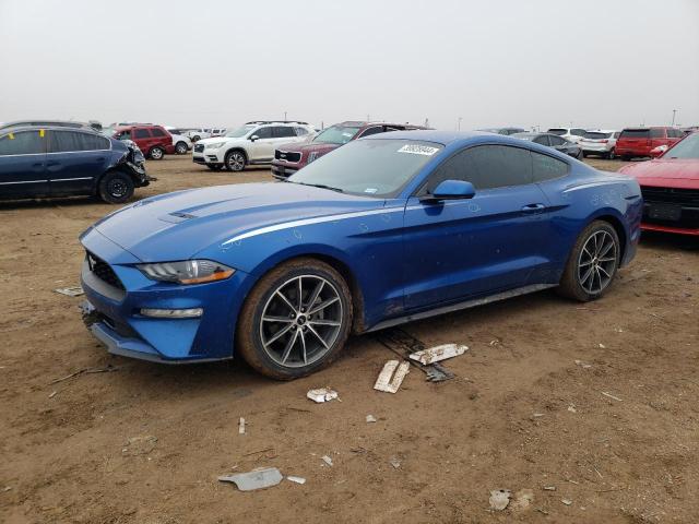 1FA6P8TH6J5101785 - 2018 FORD MUSTANG BLUE photo 1