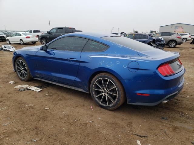 1FA6P8TH6J5101785 - 2018 FORD MUSTANG BLUE photo 2