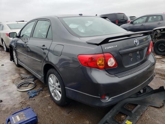 1NXBU40E19Z065585 - 2009 TOYOTA COROLLA BASE GRAY photo 2