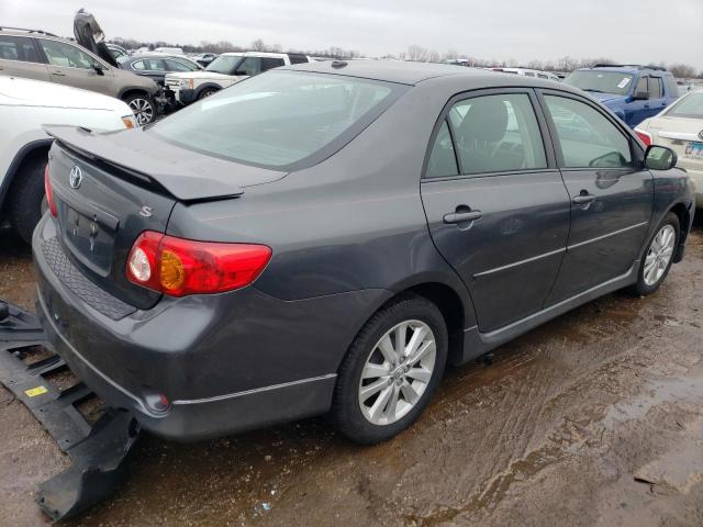 1NXBU40E19Z065585 - 2009 TOYOTA COROLLA BASE GRAY photo 3