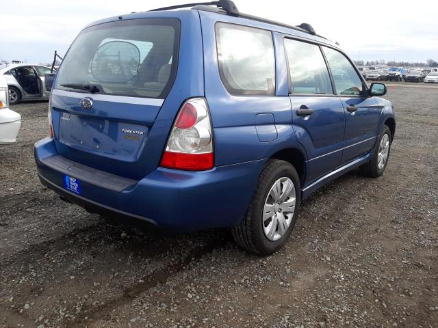 JF1SG63628H720751 - 2008 SUBARU FORESTER 2.5X BLUE photo 3